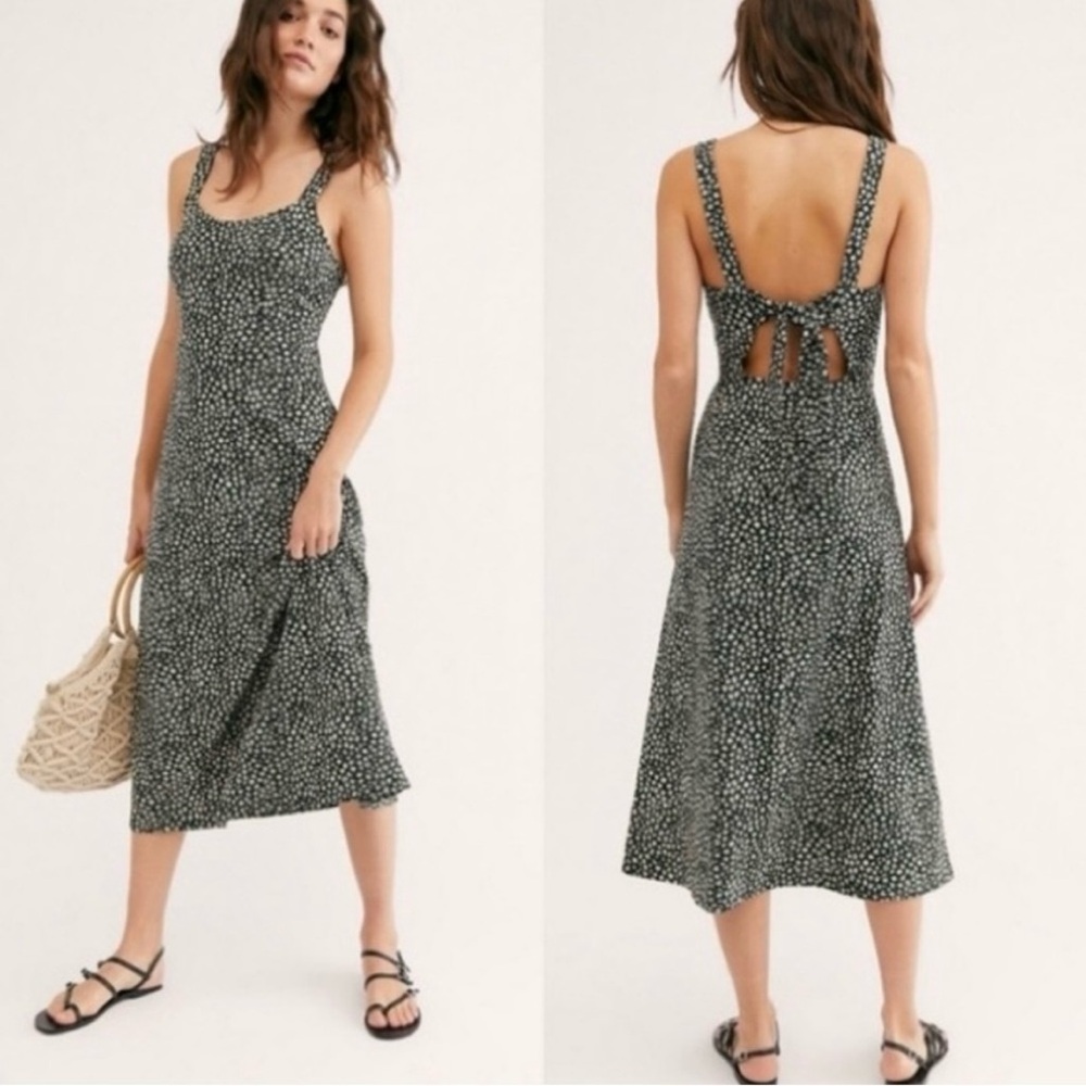 Free People Lorelai Ditsy Floral Midi Dress XS